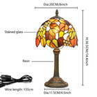 Beautiful Vintage Style Multi-color Table Lamp     8  Bedside   Desk Reading Light