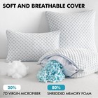 Miulee 20x20 Pillow Inserts  Memory Foam Cooling Set Of 2 Decorative Throw Pi   
