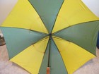 John Deere Golf Umbrella Push Button Hand Held 54 Inches Wide Fully Operational 