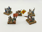 Vintage Medieval Lead Infantry Soldier Figures Lot Hand Painted Minis Wargame