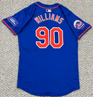 Williams Size 42  90 2024 New York Mets Game Used Jersey Issued Blue Nike Mlb
