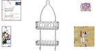 Chrome Shower Caddy Organizer Rustproof Waterproof Bathroom Storage 22x10