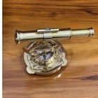 Brass Alidade Compass Telescope Vintage Style Surveyor Decor Gift Collectible