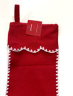 Christmas Stocking  19  Felt Red White At Home New