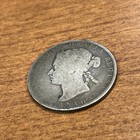 1881-h Canada Queen Victoria Silver 50 Cents Half Dollar