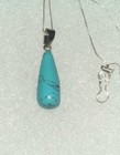 Turquoise Sterling Silver 16    Necklace 