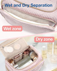Travel Toiletry Bag  Large Wide-open Travel Bag For Toiletries  Makeup Cosmetic 