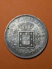 1881 Portuguese India Goa Silver 1 Rupia  a2955 