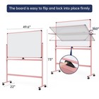Large Dry-erase Rolling Magnetic Whiteboard - 48 X 32 Inches Dry Erase Board    