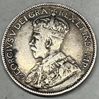 1913 Canada 25 Cents Silver Coin  Crisp Bold And Vivid Original Coin 