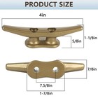 Dock Cleats 4 Inch Powder Painted Antique Bronze Boat Cleats  Boat Dock Cleat   