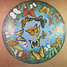 Vintage 1966 Springbok Circular Butterflies Puzzle Jean Zallinger Complete
