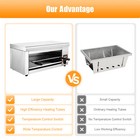 1500w Cheese Melter Salamander Broiler Restaurant Kitchen Bbq Grill Countertop
