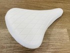 New  old School Bmx  Diamond Pattern Vinyl Saddle White Seat For Gt Dyno