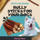 6  Inch Extra Thick Bully Sticks Natural Dog Chews Treats Usda   Fda Approved
