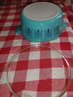 Vintage Pyrex Blue Saxony Tree Of Life Casserole 2 5 Quart Design 475-b With Lid