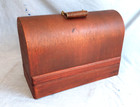 Vtg  Singer Sewing Bentwood  Case  3 4 Size  Fits  99 185 192 28  128 W  Key