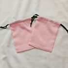 2 New Kate Spade Small Drawstring Jewelry Dust Bag 6  X 4 5  Pink