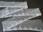 Antique French Trim Valenciennes Mesh  Lace  Border Trim 75  X 3 5 