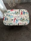 Vintage Sewing Box Storage Fabric Wood Handle Tray Insert Philippines