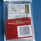 Scotch Self-sealing Laminating Pouches  25 Count  2  X 3 5   9 5 Mil