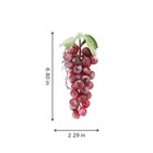 2pcs Red Artificial Grapes  36 Grains Fake Fruit For Kitchen Home Decoration    