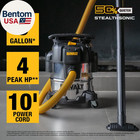 Dewalt 5 Gallon 4 Hp Stealthsonic Shop Vacuum Wet And Dry Dxv05s-qtb With 6 Dust