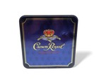 Crown Royal Metal Storage Tin Blue Gold Square Gift Box Whiskey Decor