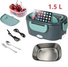 1 5l Electric Heating Lunch Box Portable Fit Car Office Food Warmer Containers