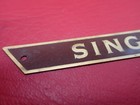 Original Singer Sewing Machine Emblem Logo Name Plate