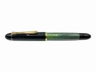 Pelikan 140 Green Striated Torpedo Serviced Fountain Pen-14k Om Nib- 400