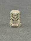 Antique Simons Brothers Priscilla Sterling Silver Thimble  Size 10