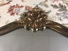 Vtg Large Gold Resin Curvy Wall Mirror Hollywood Regency 48 X 34 1 2 X 1 1 2    