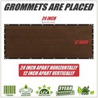 Colourtree Brown 5  Fence Privacy Wind Screen Mesh Windscreen Custom Size 5 Feet