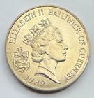 1989 Guernsey 2 Pounds Coin - Bailiwick Of Guernsey - Only 10 000 Minted