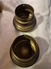 Pair Large Salvage Antique Bed Post Mushroom Cap Dome Replacement 5  Diam Old