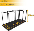 Steel Carton Stand - 42  X 18  X 23   450 Lb  Capacity  without Wheels 