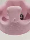Bumbo Baby Infant Floor Seat With Safety Belt Strap Hot Pink Fuschia Foam Chair