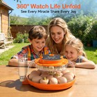 Onsju 18 Egg Incubators For Hatching Eggs  Automatic Turning 18h  Orange 