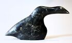Signed Vintage Inuit Eskimo Soapstone Carving Of Goose Taking Flight From Water