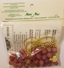 Raspberry Angel Wreath Berry Beaded Christmas Ornament Craft Kit Merri Mac Vtg