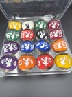 Vintage Epco Complete Set Playboy Clear Billiards Pool Balls Usa Great  