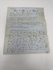1854 Old Colony Railroad Hand Written Legal Dockument Ephemera Antique