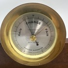 Seth Thomas Ship   s Bell Clock Corsair Model E537-000   Barometer E537-010  113 