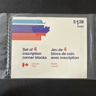 Canada Post   633 Sealed 4x Inscription Corner Block Set - Fv  1 28