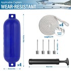 4pcs Ribbed Marine 10  X 30  Boat Fender Vinyl Bumper Dock Shield Protection 