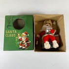 Vintage Made In Japan Battery-op Tin Litho Santa Claus W  Original Box Working