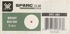 Vortex Sparc Solar Red 2 Moa Dot Sight - Spc-404
