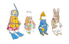 Dover Paper Dolls Kids Peter Rabbit Paper Dolls Kathy Allert Vintage 80s Uncut