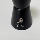 Johnnie Walker Cocktail Jigger And Spoon Stir Measureing Cup Matte Black Logo